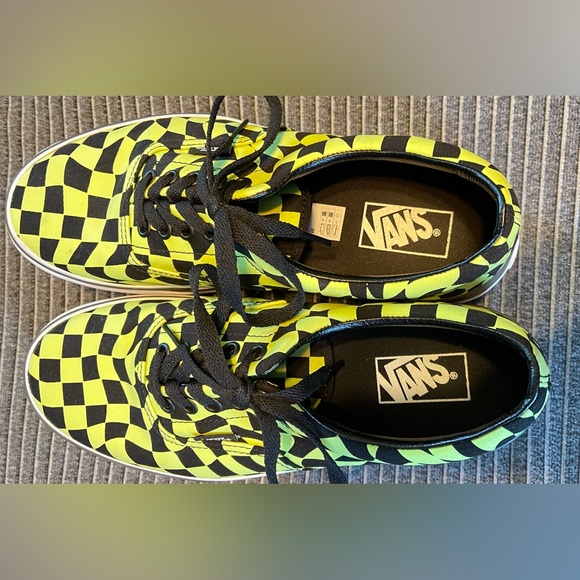 Neon Green and Black Vans - Picture 4 of 7